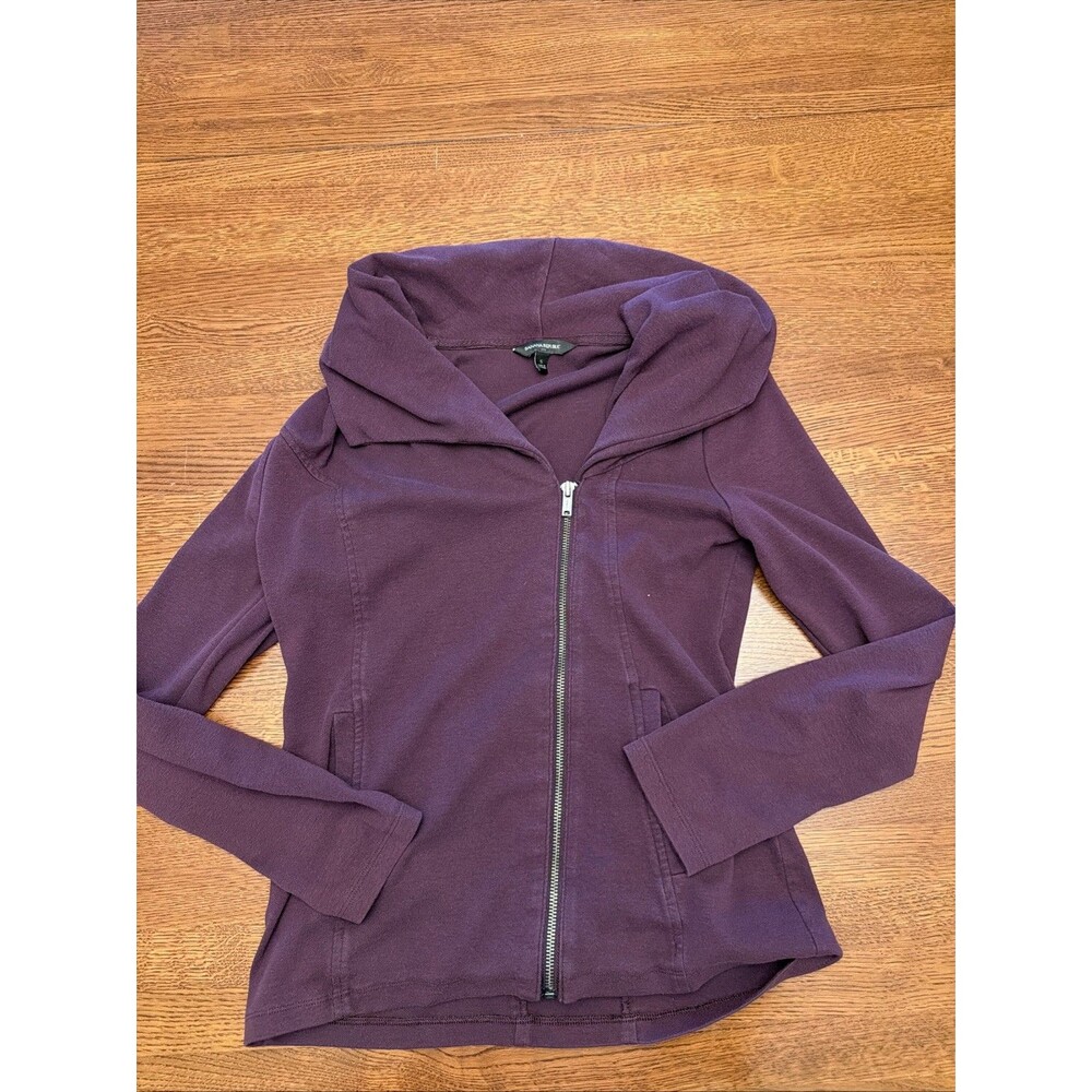 Banana Republic Women’s Small Full Zip Lightweight Sweatshirt Asymmetrical